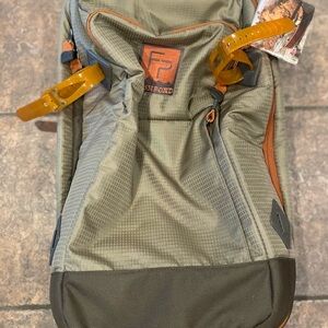 NWT - Stylish Green and Brown Fishpond Duffel Rolling Bag